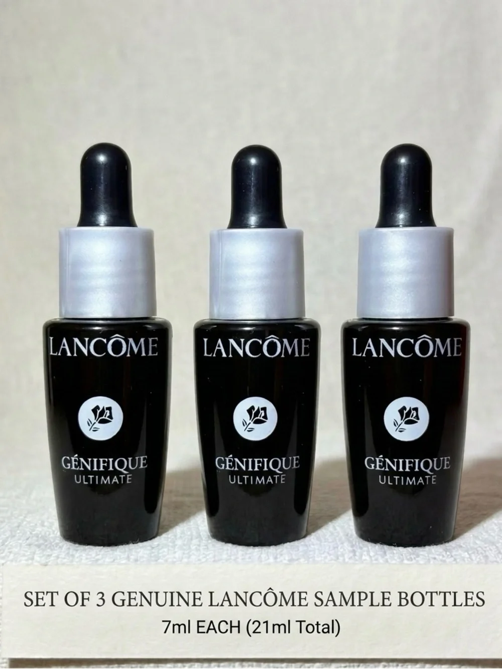 Lancôme Génifique Ultimate Anti-Aging Serum 7ml each & FREE Lancôme Makeup Bag